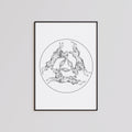 The Three Hares Fine Art Print